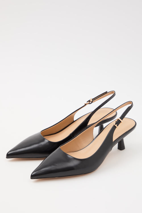 Tre Emme Slingback Nero Donna - 2