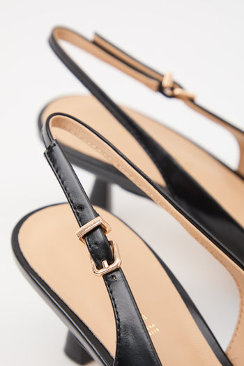 Tre Emme Slingback Nero Donna - 4