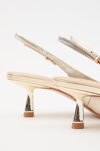 Tre Emme Slingback Platino Donna - 5