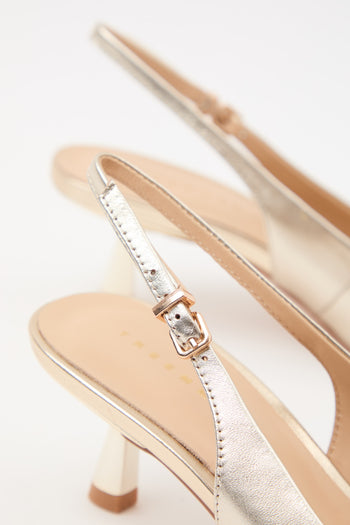 Tre Emme Slingback Platino Donna - 6