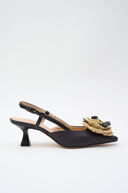 Tre Emme Slingback Nero Donna - 2