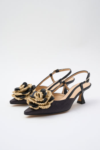 Tre Emme Slingback Nero Donna - 3