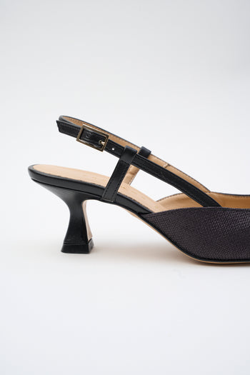 Tre Emme Slingback Nero Donna - 5