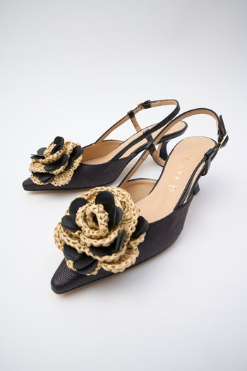 Tre Emme Slingback Nero Donna - 8