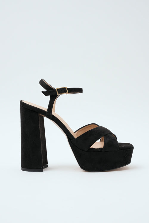 Tre Emme Sandalo Nero Donna