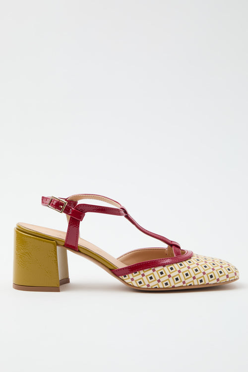 Tre Emme Slingback Rosso Donna