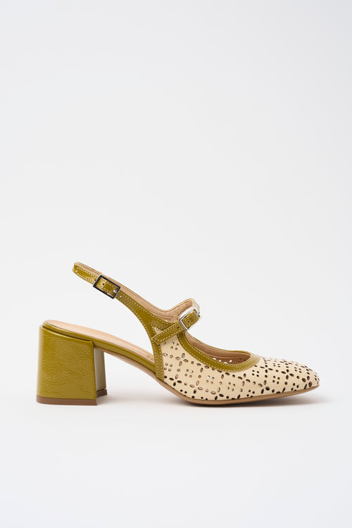 Tre Emme Mary Jane Crema+senape Donna - 2