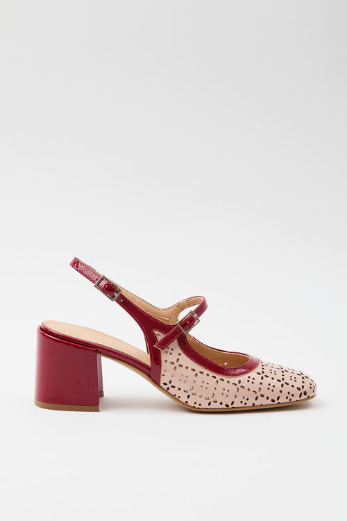 Tre Emme Mary Jane Nude+rosso Donna