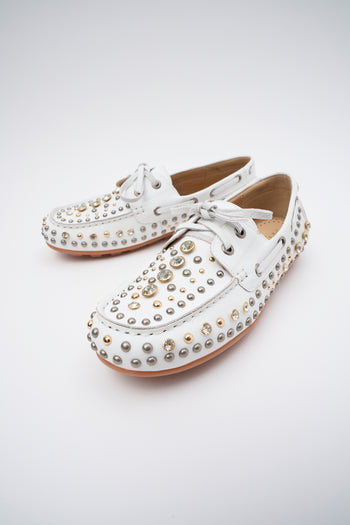 Tre Emme Mocassino Off White Donna - 6