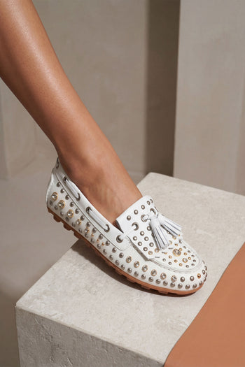 Tre Emme Mocassino Off White Donna - 8