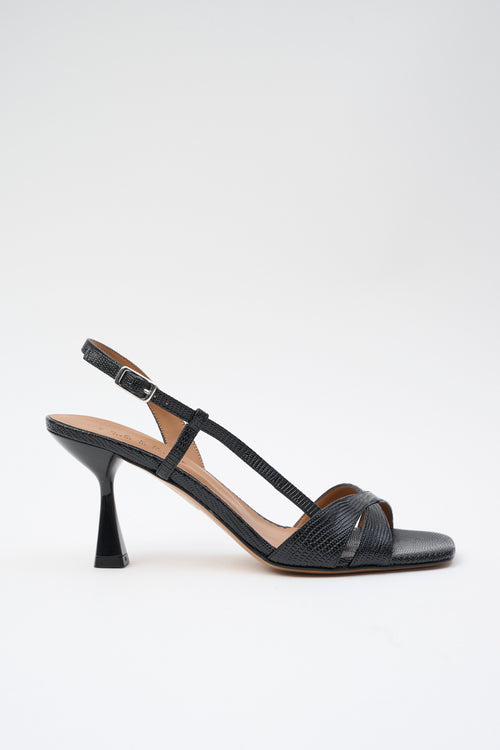 Tre Emme Sandalo Nero Donna