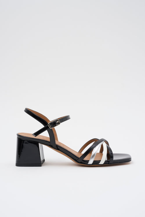 Tre Emme Sandalo Nero+multi Donna
