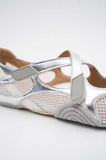 Tre Emme Ballerina Argento Donna - 4