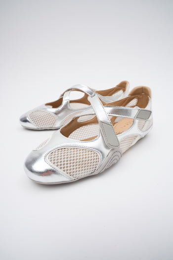 Tre Emme Ballerina Argento Donna - 6