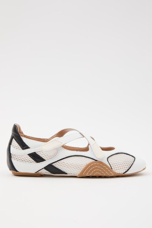 Tre Emme Ballerina Bianco Donna