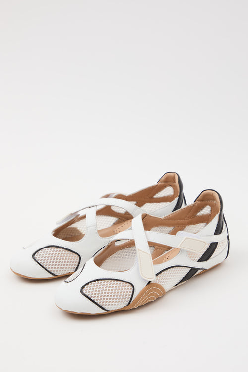 Tre Emme Ballerina Bianco Donna - 2