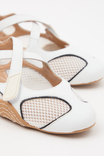 Tre Emme Ballerina Bianco Donna - 3