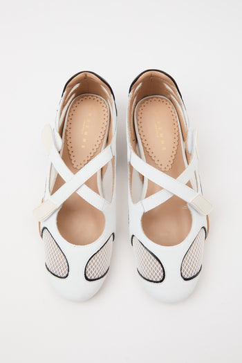 Tre Emme Ballerina Bianco Donna - 6