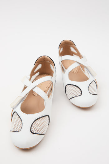 Tre Emme Ballerina Bianco Donna - 7