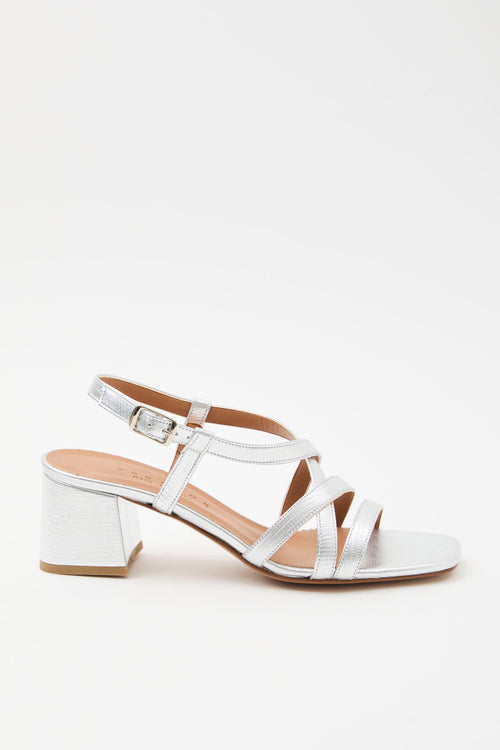 Tre Emme Sandalo Argento Donna