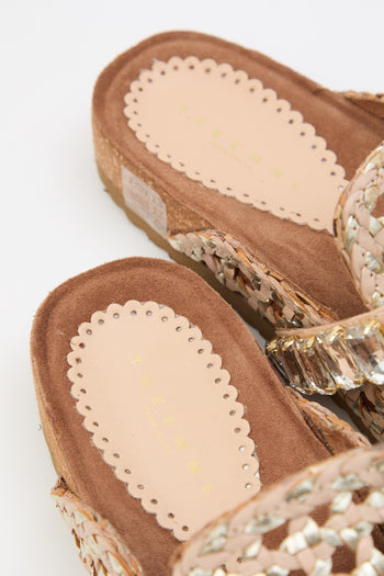 Tre Emme Ciabatta Beige/platino Donna - 5