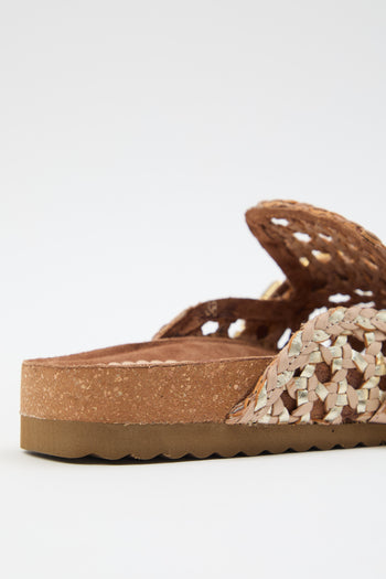 Tre Emme Ciabatta Beige/platino Donna - 6