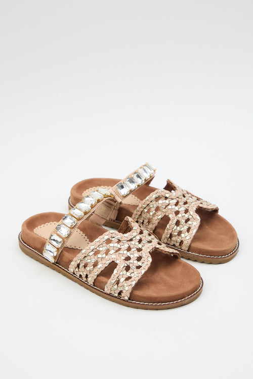 Tre Emme Ciabatta Beige/platino Donna - 2