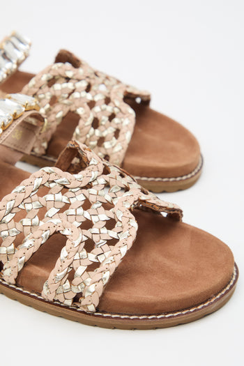 Tre Emme Ciabatta Beige/platino Donna - 3