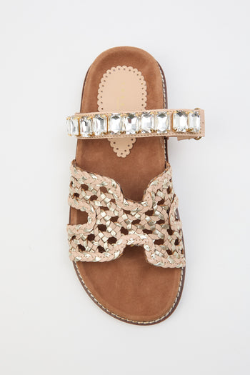 Tre Emme Ciabatta Beige/platino Donna - 5