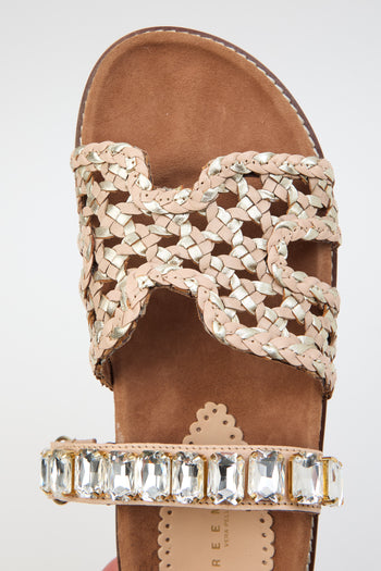 Tre Emme Ciabatta Beige/platino Donna - 6