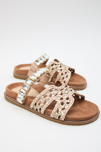Tre Emme Ciabatta Beige/platino Donna - 7