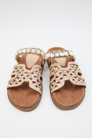 Tre Emme Ciabatta Beige/platino Donna - 8