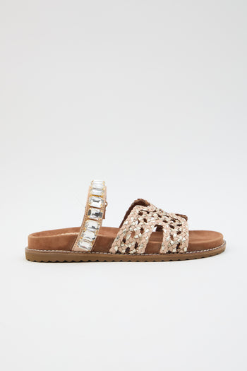 Tre Emme Ciabatta Beige/platino Donna - 9