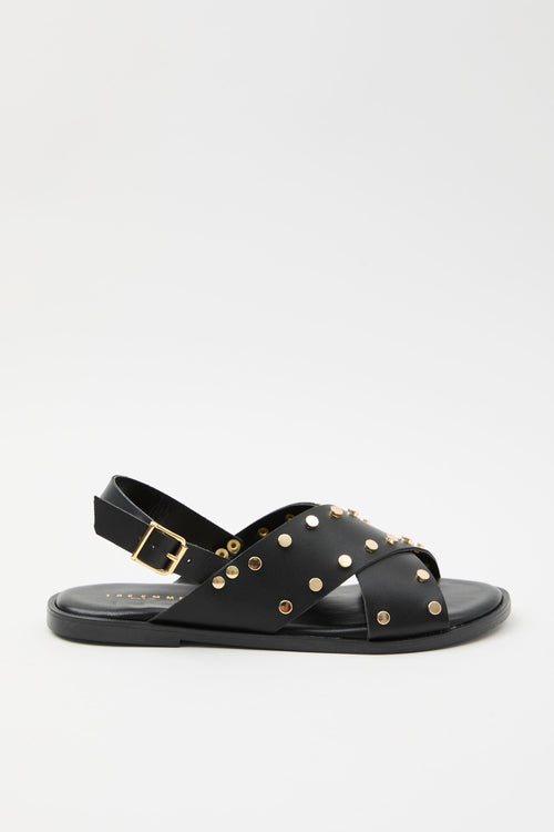 Tre Emme Sandalo Nero+oro Donna