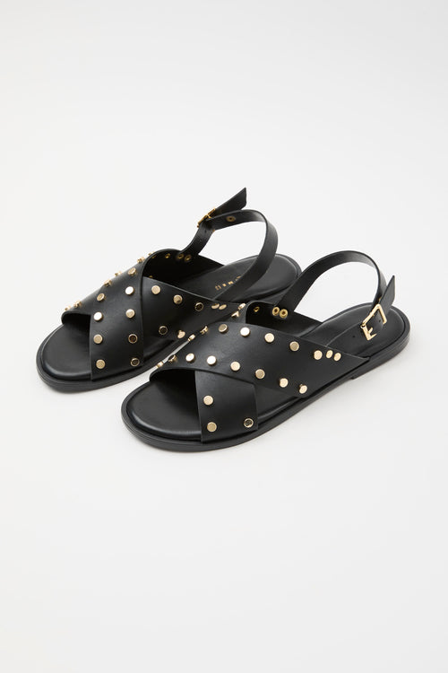Tre Emme Sandalo Nero+oro Donna - 2