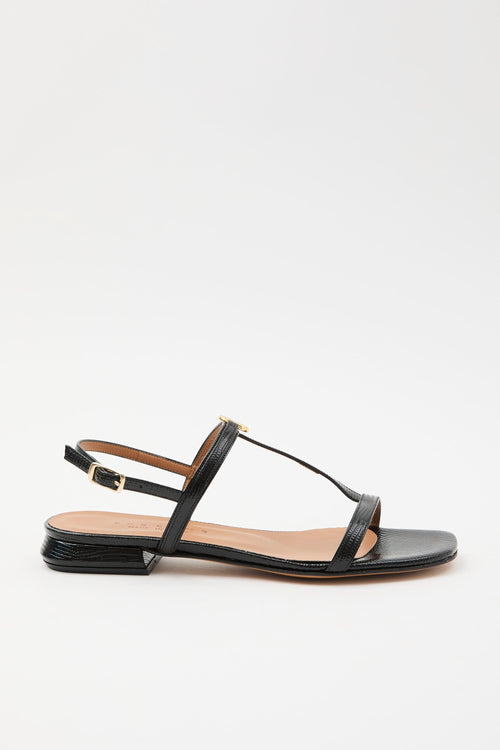 Tre Emme Sandalo Nero Donna
