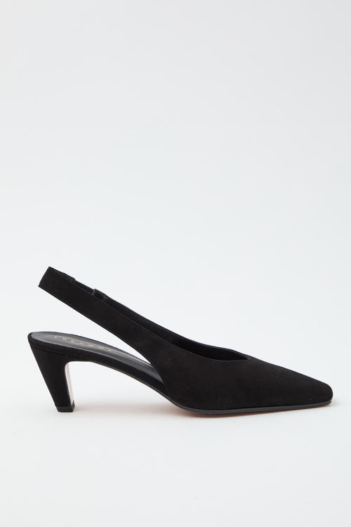 Tre Emme Slingback Nero Donna - 2