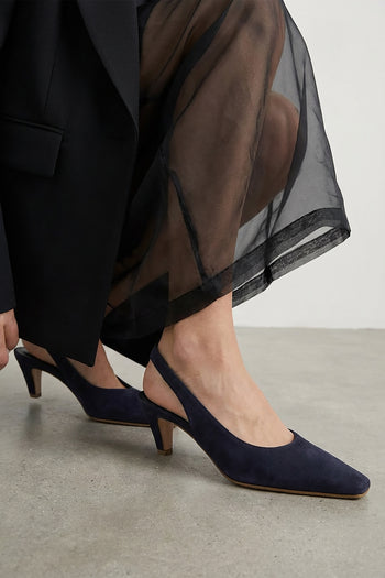 Tre Emme Slingback Navy Donna - 7