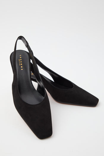 Tre Emme Slingback Nero Donna - 4