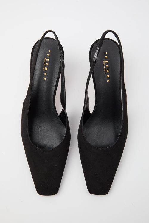 Tre Emme Slingback Nero Donna