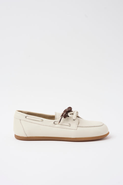 Tre Emme Mocassino Avorio+t.moro Donna