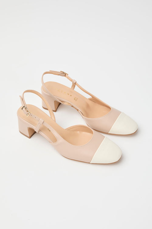 Tre Emme Slingback Burro+nude Donna - 2