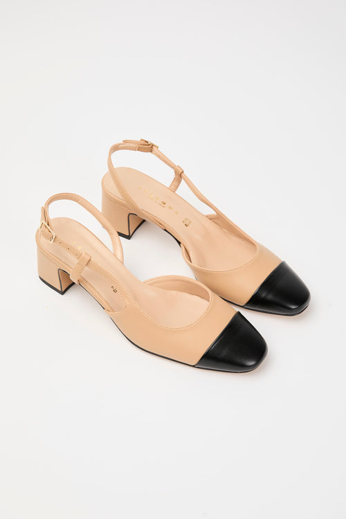 Tre Emme Slingback Nero+naturale Donna - 2