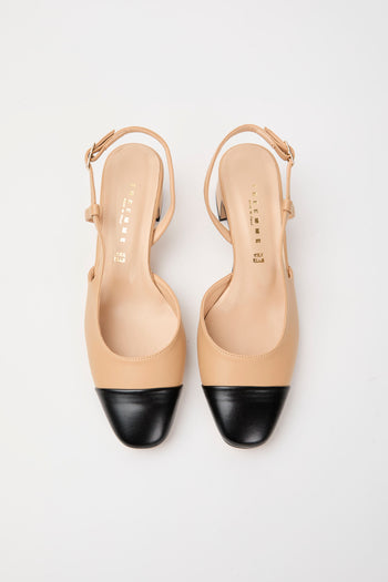 Tre Emme Slingback Nero+naturale Donna - 5