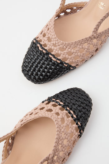 Tre Emme Slingback Nero+nude Donna - 4