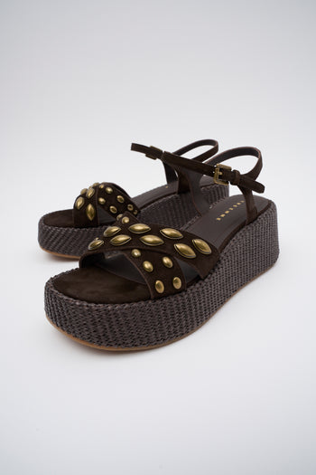 Tre Emme Zeppa Brown Donna - 6