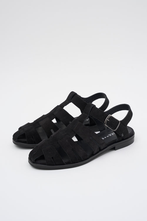Tre Emme Sandalo Nero Donna