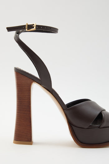 Tre Emme Sandalo Dark Brown Donna - 3