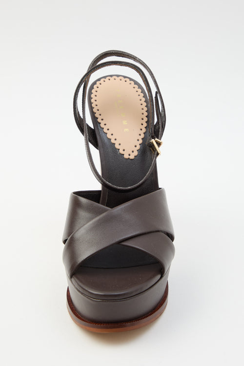 Tre Emme Sandalo Dark Brown Donna