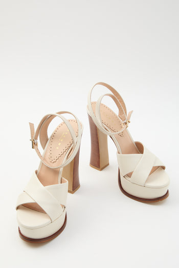 Tre Emme Sandalo Off White Donna - 6
